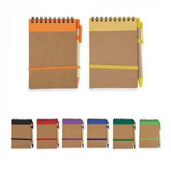 Recycled notebook with pen Mael